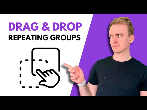 How to create drag and drop repeating groups in Bubble.io thumbnail