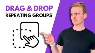 How to create drag and drop repeating groups in Bubble.io thumbnail