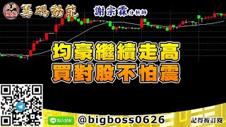 【大戶羅盤籌碼動能】 #謝宗霖1029，均豪繼續走高 買對股不怕震 (圖)