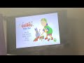 Caillou Caillou Helps Out DVD Menu Walkthrough