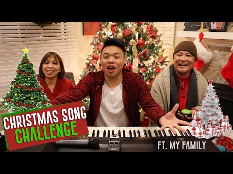 Christmas Song Challenge ft. My Family!!! | AJ Rafael