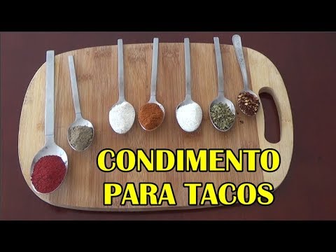 Cómo Hacer  El Mejor Condimento para Tacos