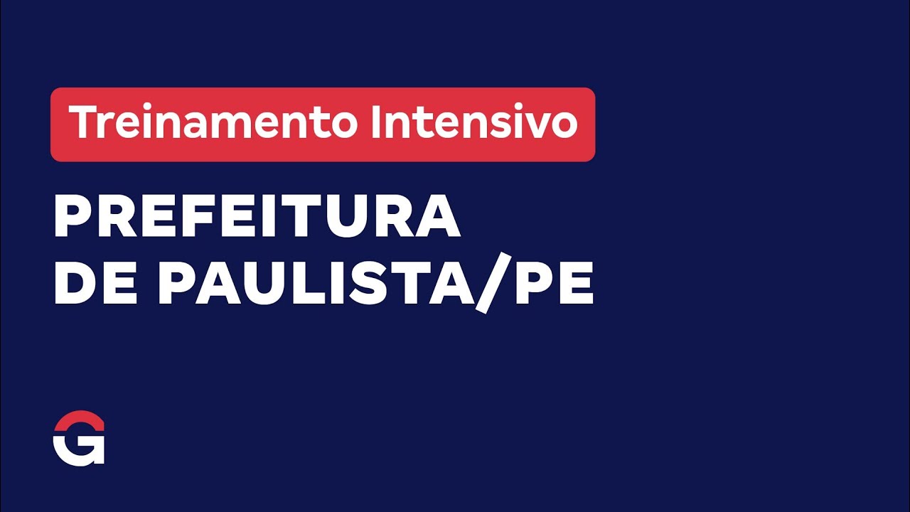 Treinamento Intensivo Prefeitura de Paulista - PE - Raciocínio Lógico com Marcelo Leite