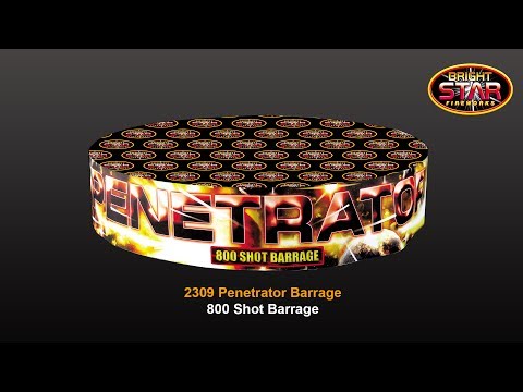 Bright Star Fireworks - 2309 Penetrator 800 Shot Barrage