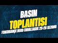 Son Şampiyon Fenerbahçe Beko Nun 2025 2026 EuroLeague Sezonu Öncesi Basın Toplantısı