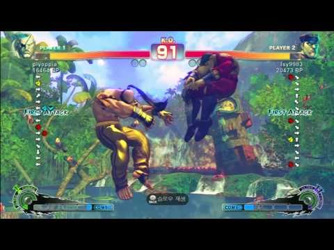 SSF4 Rank Match  piyoppia (SA)  vs  Isy9983 (DI)