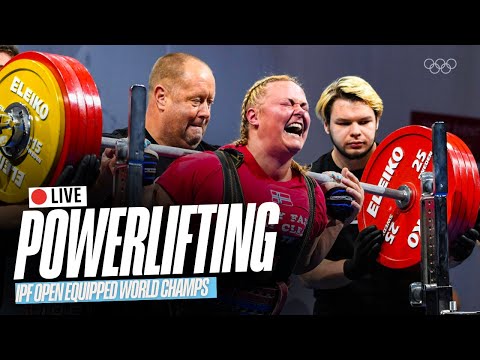 🔴  LIVE World Open Equipped Powerlifting Championships | Women 84+kg & Men 120+kg B-Group