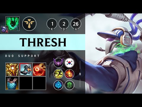 Thresh Support vs Poppy - KR Master Patch 25.10