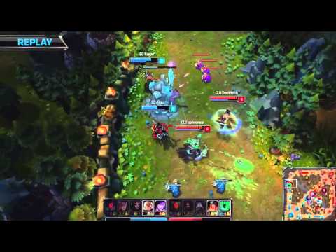 CLG Doublelift amazing sivir boomerang blade on EG Altec - 2014 NA LCS Summer Split - EG vs CLG