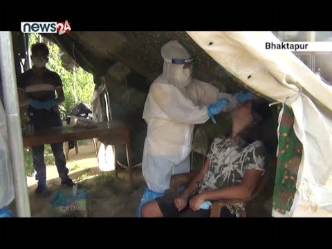 लकडाउन खुलाएसँगै उपत्यका भित्रिनेको चाप बढेपछि उपत्यकाको पूर्वी नाका साँगामा कोरोना परीक्षण सुरु !