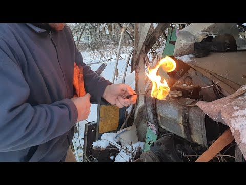 (P)Odpalanie esioka s7, ogień "do" rury, Andoria s301d es7 po dwóch latach postoju #esiok#rolnictwo