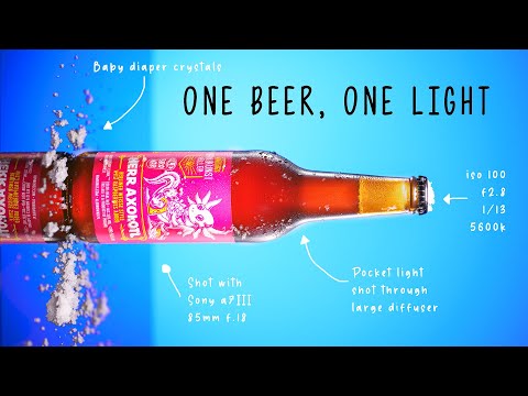 , title : 'How to photograph beer with one light'