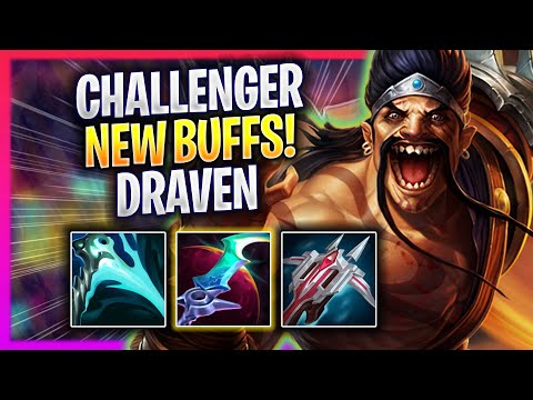 KOREAN CHALLENGER TRIES DRAVEN WITH NEW BUFFS! - Korean Challenger Plays Draven ADC vs Varus!