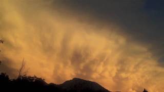 preview picture of video 'Rare, Amazing Mammatus Clouds in Time Lapse Over Mt. Olympus in Utah (HD)'