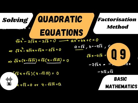 Solving Quadratic Equations Quadratic Formula Method Questions 10
