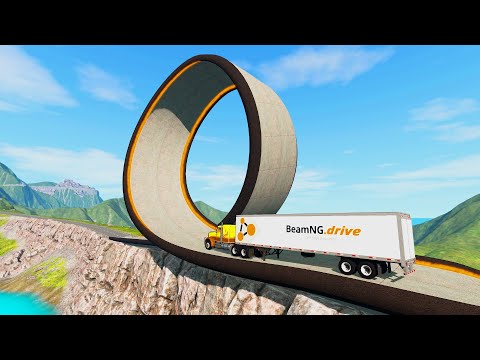 Cars vs Giant Looping – BeamNG.drive
