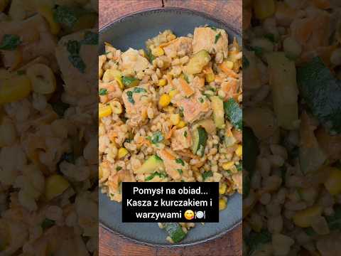 Kasza z kurczakiem i warzywami... #obiad #szybkiobiad #kurczak #kasza #przepisy #jedzenie #obiady