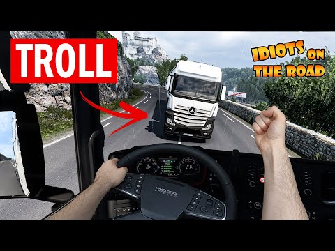 IDIOTS on the road #108 | TROLLS getting KICKED | Real Hands Funny moments - ETS2 Multiplayer