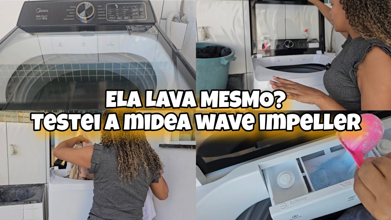 Miniatura da avaliação em vídeo de Máquina de Lavar Midea Titanium Wave Impeller 16,5kg Titânio