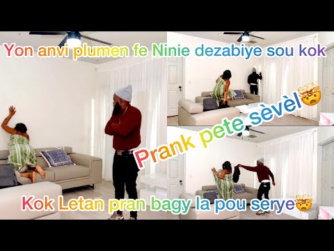 Kok Letan manke plumen Ninie nan yon prank oh prank sa depasem/ m resi jwenn bon pyem ki sovem