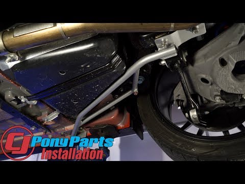 2015-2023 Mustang Fastback Steeda Rear Subframe Support Braces IRS Installation