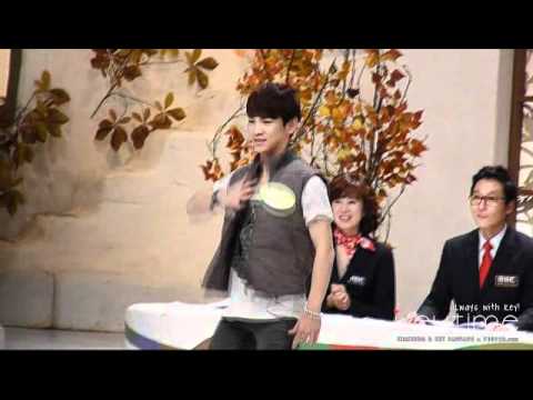 [fancam] 101028 SHINee key's funny dance @ SBQ recording