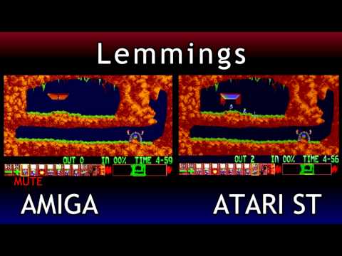Amiga 500 V Atari ST - Lemmings
