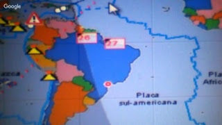 Alerta de terremoto eTsunami na aria costeira do Brasil