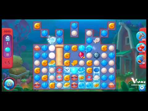 Fishdom. 9645 hard level no boosters and diamonds. 11 moves
