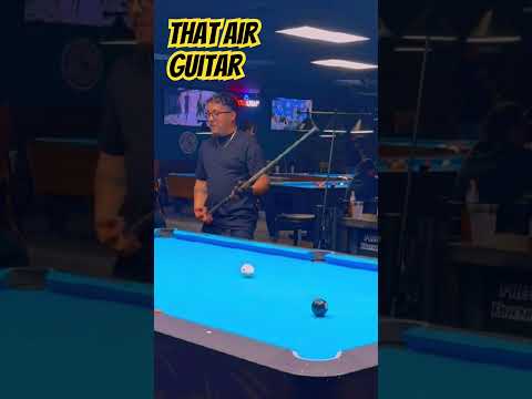 MEAN GUITAR SOLO! #pool #9ball #8ballpool #apex #billiards #bank #predator #jumpshot #kick
