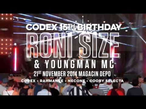 15 Years of CODEX :: RONI SIZE & YOUNGMAN MC @ DEPO MAGACIN 21.11.2014