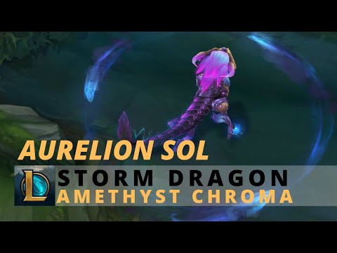 Storm Dragon Aurelion Sol Amethyst Chroma - League Of Legends