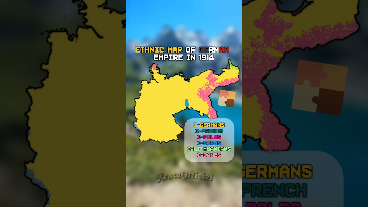 Ethic map of German Empire | #ww1 #ethnic