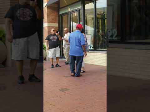 Old Couple Dancing at Silver Spring Maryland on Sunday Evening Music Function.