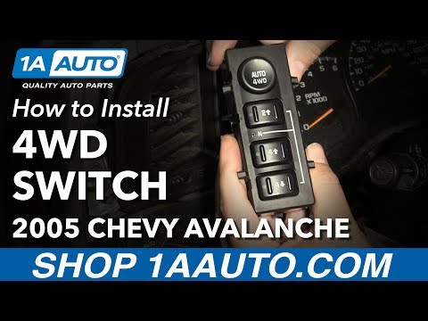 How to Replace 4WD Four Wheel Drive Switch 03-06 Chevy Avalanche 1500