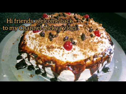 Blackforest cake in pan