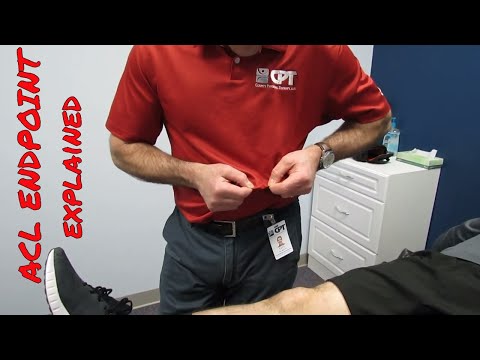 Modified Lachman s Test On a patient with a COMPLETE ACL TEAR