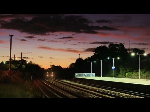 Time Lapse - Coal train at sunset in NSW - Australian Trains, Railways & Railroads
