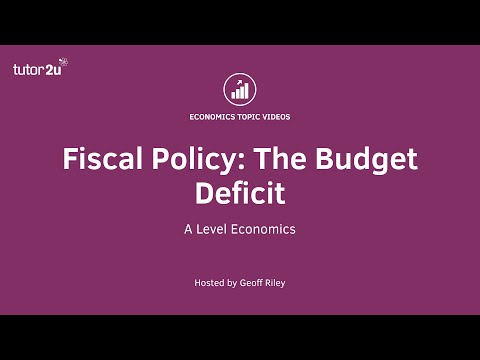 Fiscal Policy: The Budget Deficit I A Level and IB Economics