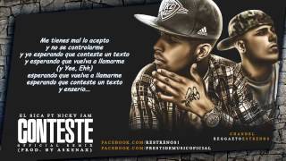 Conteste (Remix) - El Sica ft. Nicky Jam (Video Letra) Reggaeton 2014