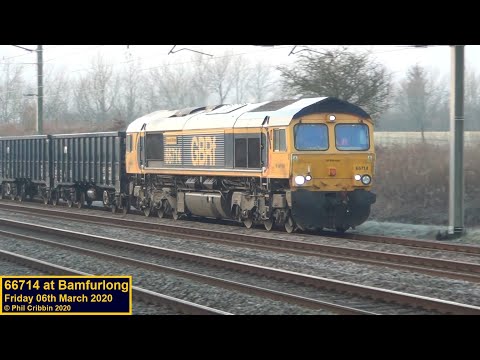 66714 at Bamfurlong - 06th March 2020