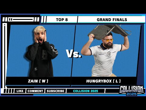 Collision 2025 - Zain (Marth) [ W ] vs Hungrybox (Jigglypuff) [ L ] - Top 8 - Grand Finals - SSBM
