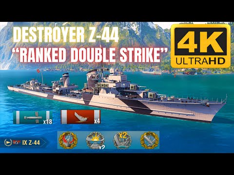 Destroyer Z-44: DOMINATING Ranked Comeback w/ DOUBLE STRIKE KILLS | World of Warships