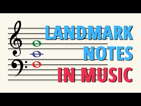 FASTER WAY to read music notes with LANDMARK NOTES!