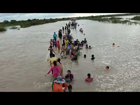 Ride to a place of entertainment, Baray commune, flowing water, part 2