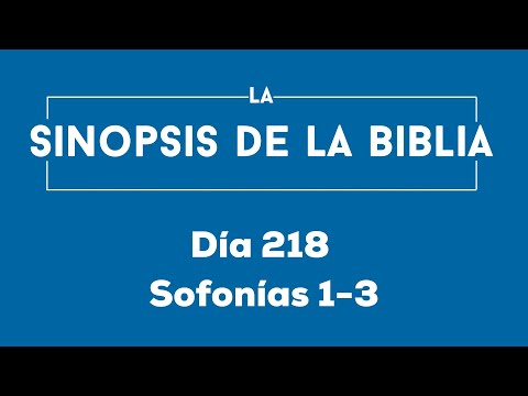 Día 218 (Sofonías 1-3)