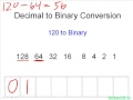 9 Decimal To Binary Conversion