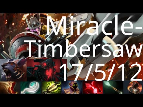 Miracle- off Timbersaw vs w33 Shadow Fiend, Ursa, Abaddon - hahaha - Dota2