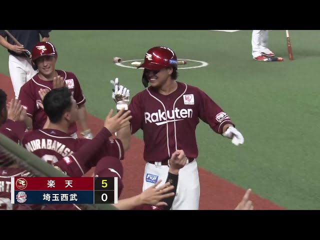 【4回表】待望の一発!! イーグルス・黒川史陽 ライトポール際への今季第1号2ランHRを放つ!! 2025年7月8日 埼玉西武ライオンズ 対 東北楽天ゴールデンイーグルス