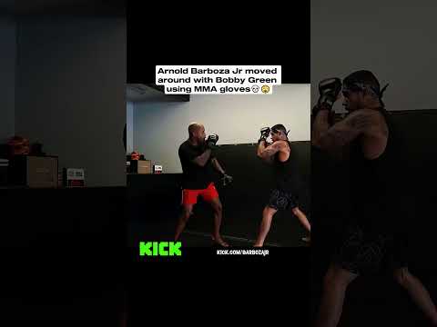 Boxing Meets MMA: Arnold Barboza Jr. and Bobby Green Spar in MMA Gloves! 🥊🥋 #shorts